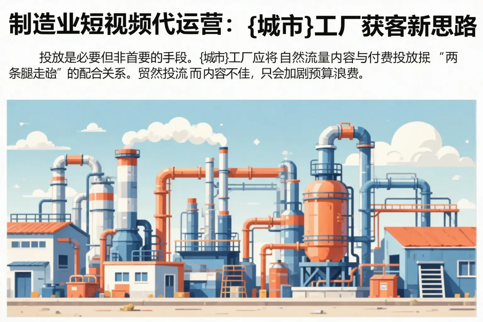 制造业短视频代运营：临夏工厂获客新思路