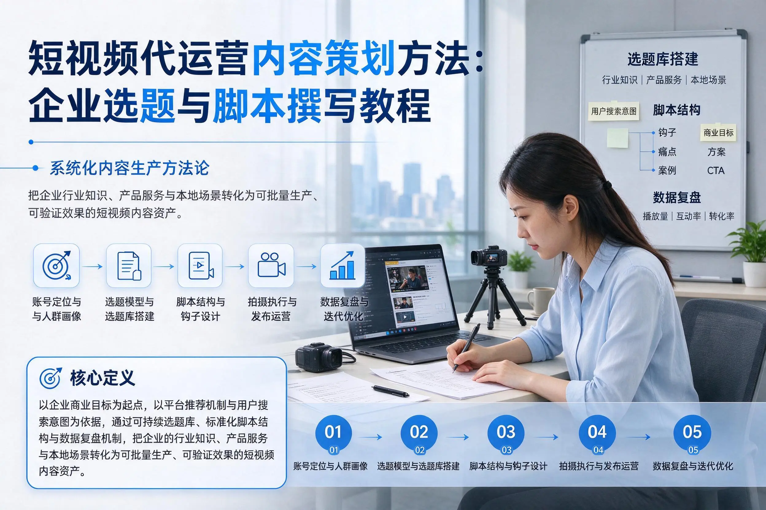 短视频代运营内容策划方法：临夏企业选题与脚本撰写教程