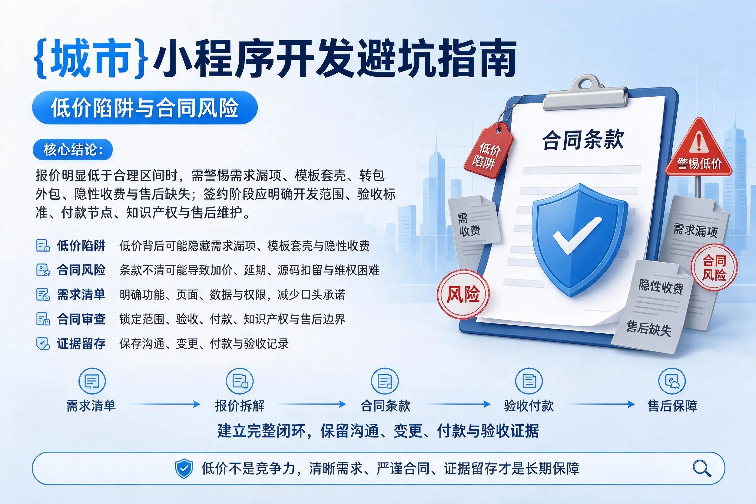 临夏小程序开发避坑指南：低价陷阱与合同风险