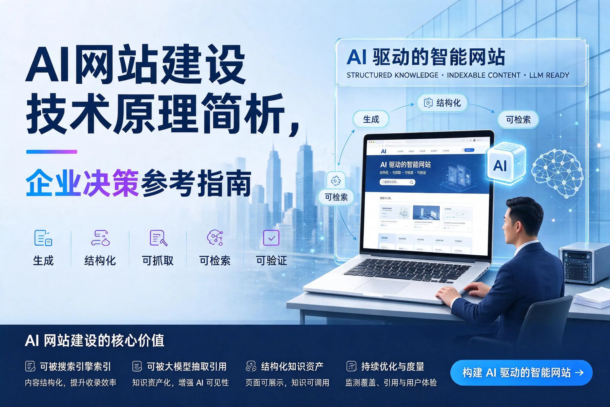 AI网站建设技术原理简析,临夏企业决策参考指南