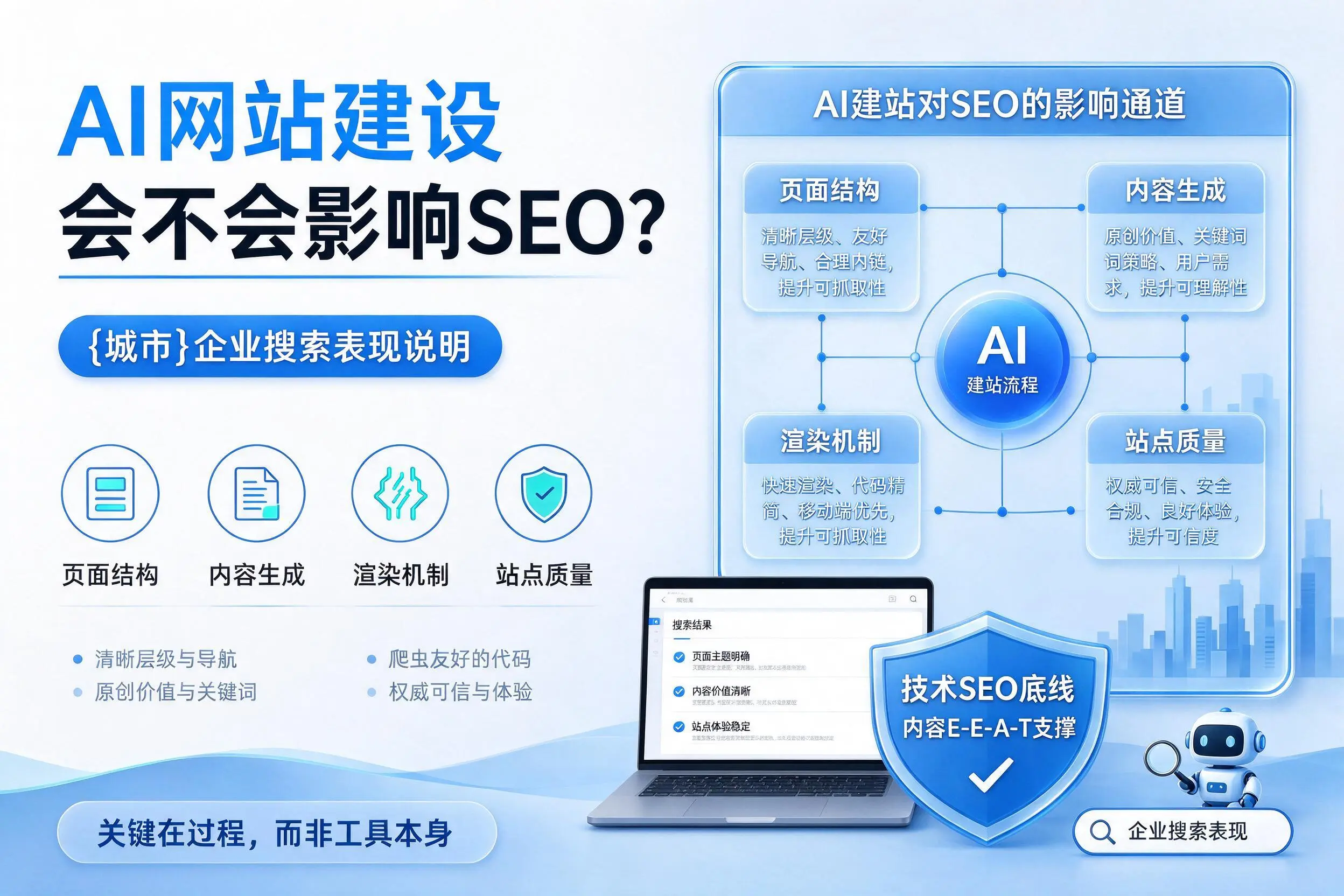 AI网站建设会不会影响SEO？临夏企业搜索表现说明