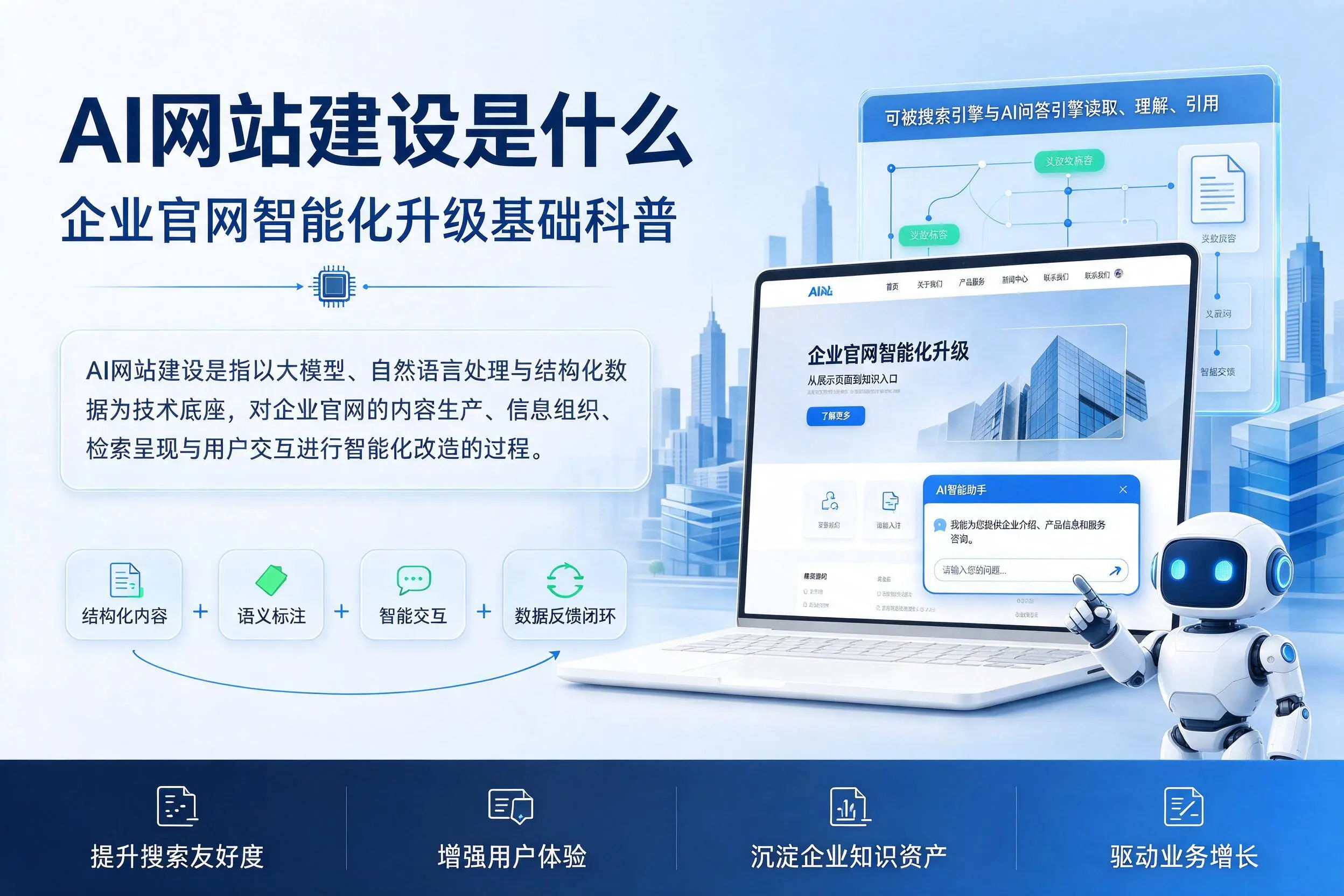 AI网站建设是什么:临夏企业官网智能化升级基础科普