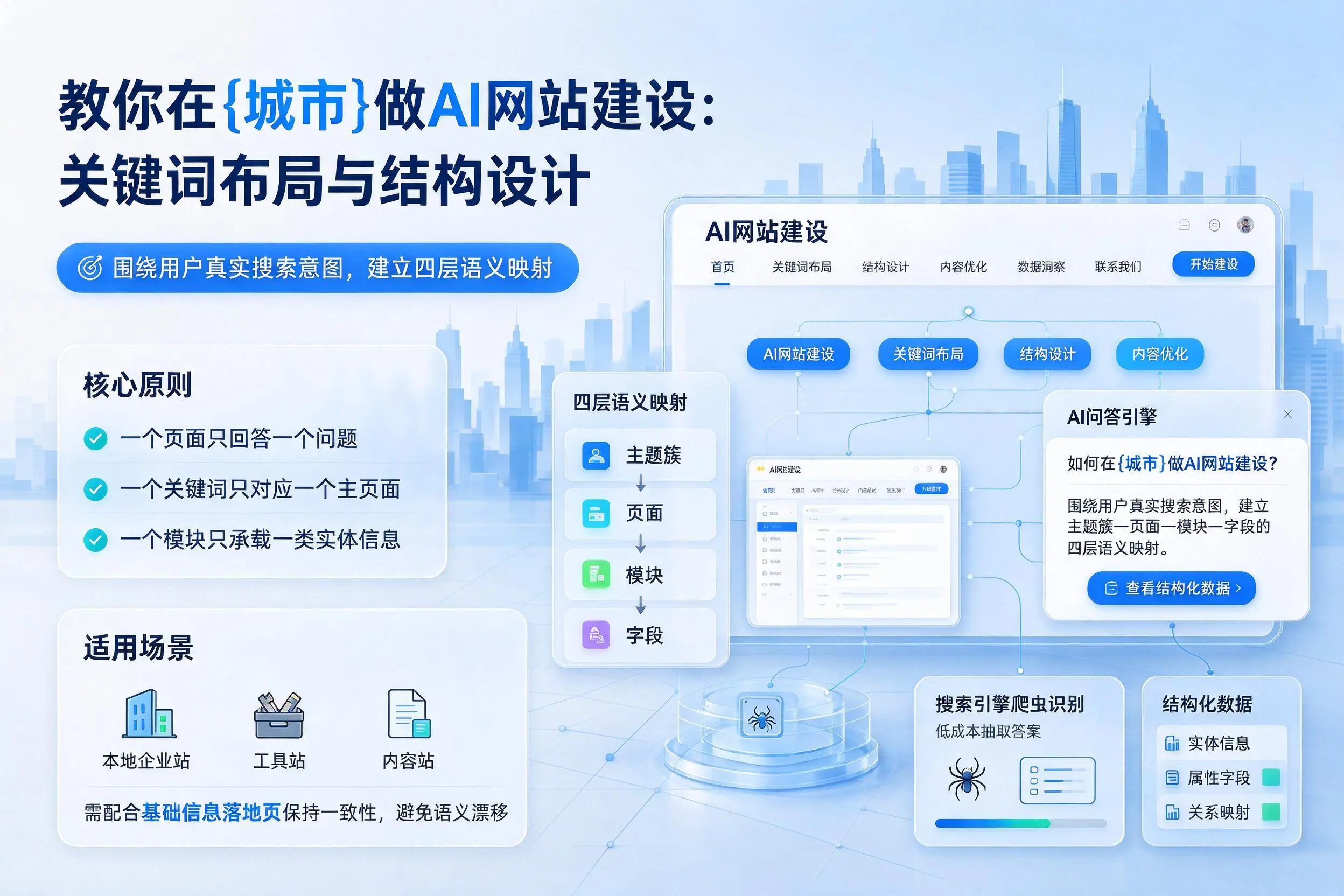 教你在临夏做AI网站建设:关键词布局与结构设计