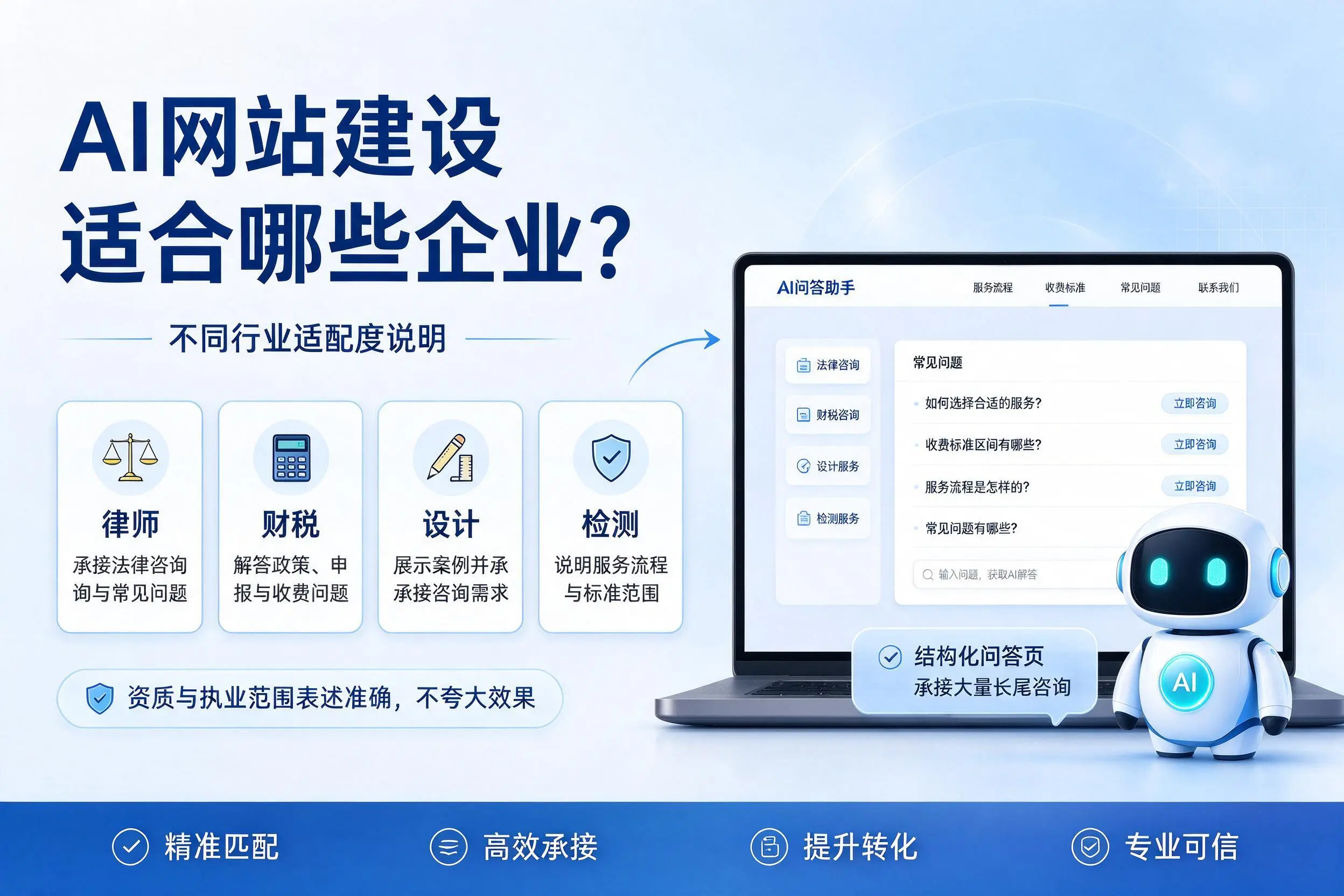 AI网站建设适合哪些企业?临夏不同行业适配度说明