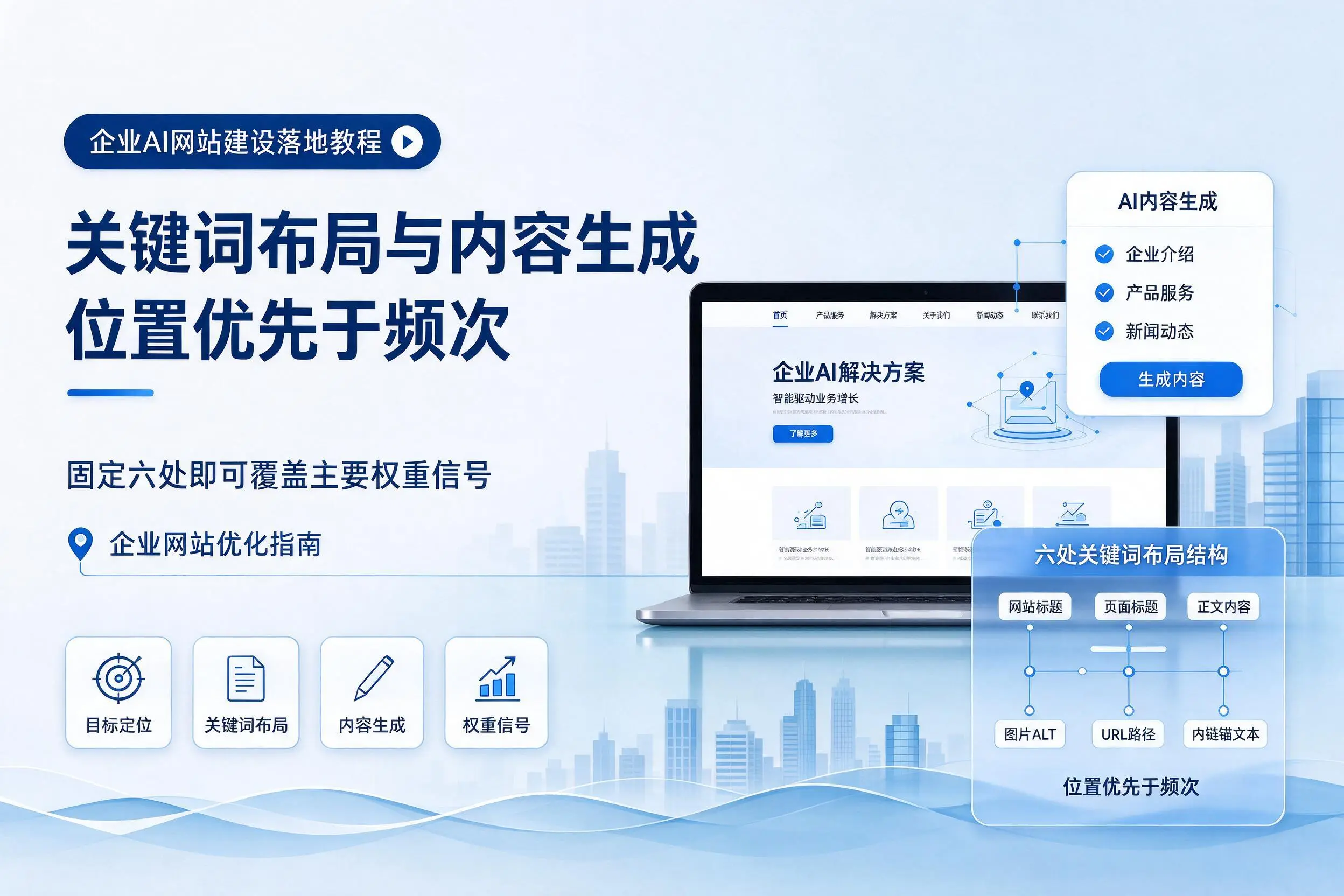 临夏企业AI网站建设落地教程:关键词布局与内容生成